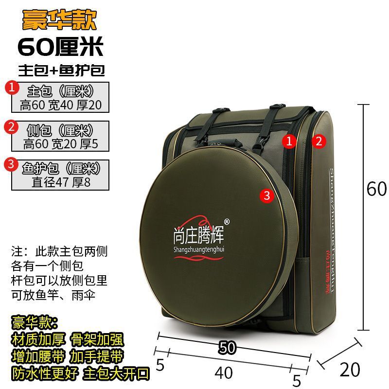 [모델] 밀리터리 옐로우 60cm 메인백 + 피시 가드백 - Niutou Factory 하드코어 보조금