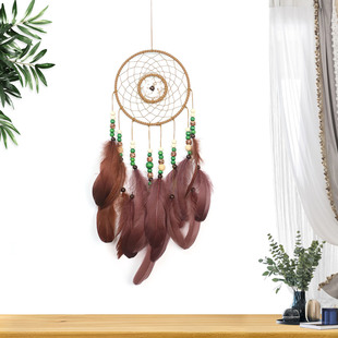 Cross-border Hot-selling Indian Dream Catcher Pendant Wind Bell Feather Pendant Indoor Tassel Wall Hanging Homestay Decorations