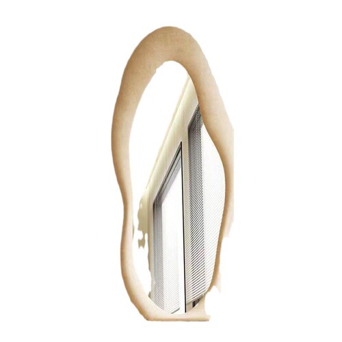 Alien influencer Nordic style home dressing mirror bedroom full-length mirror wall-mounted floor mirror irregular mirror