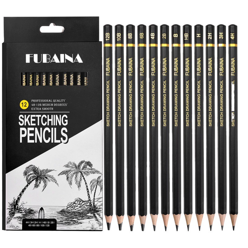 Эскиз Карандаш костюм 4 H-12B шестиугольный стержень эскиз натюрморта эскиз 12 эскизных ручек набор трансграничных