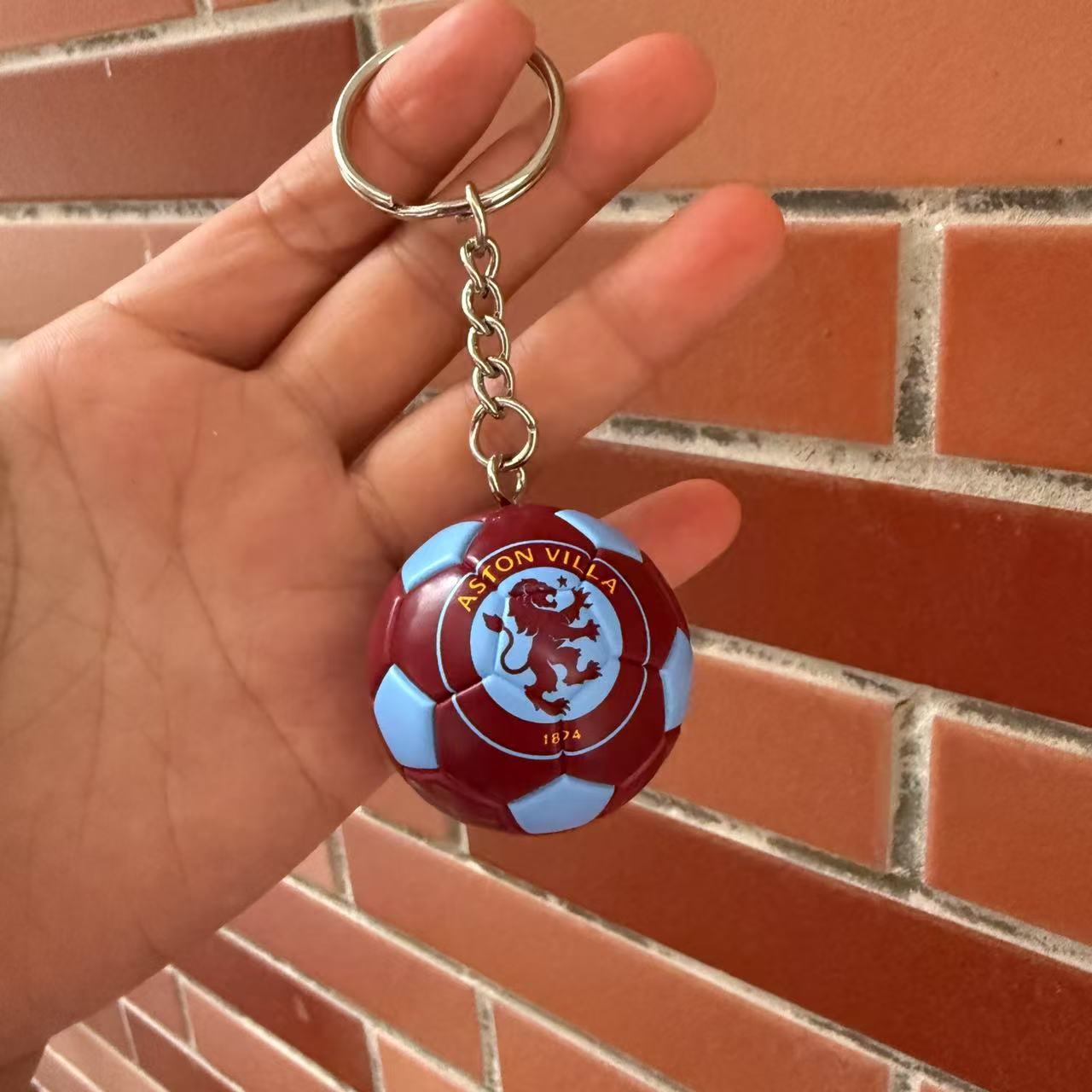 Mini pequeño colgante de fútbol llavero colgante Real Madrid Copa del Mundo regalo de cumpleaños para fanáticos varones