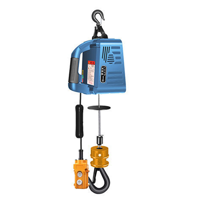 220V电动葫芦提升机遥控便携式牵引葫芦小型悬挂家用升降空调吊机