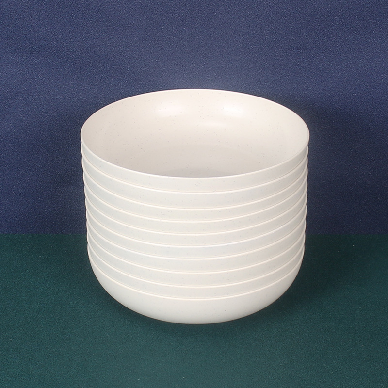 15cm profundo plato de hueso redondo 10 unids paja de trigo gota-resistente pastel plato de plate