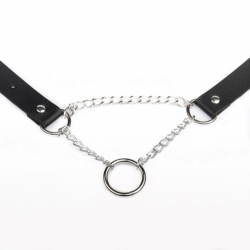 Fashionable polyurethane ring, choker, necklace, chain, European style, punk style