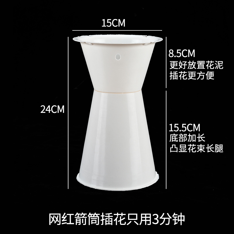 卸売フラワーシェルフラワーアレンジメントベース、花屋用花材、DIY矢筒型フラワーアレンジメントツール、四角いフラワーアレンジメントツール