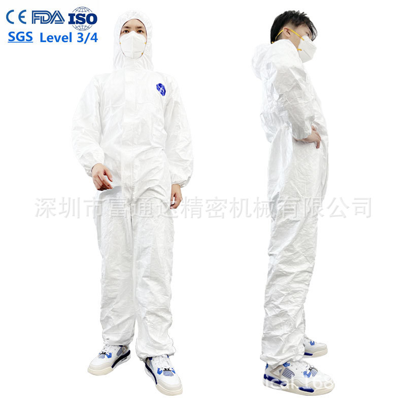 可出口FDA 510K一次性Tyvek防护服70g适用于卫生科EN14126