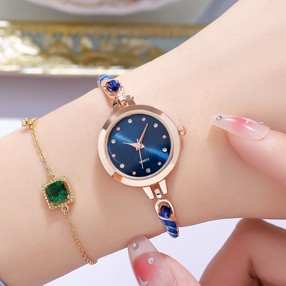 New Rainbow Sugar Colored Bracelet Live Streaming Sales Small dial Temperament Women's Watch_voghion.com