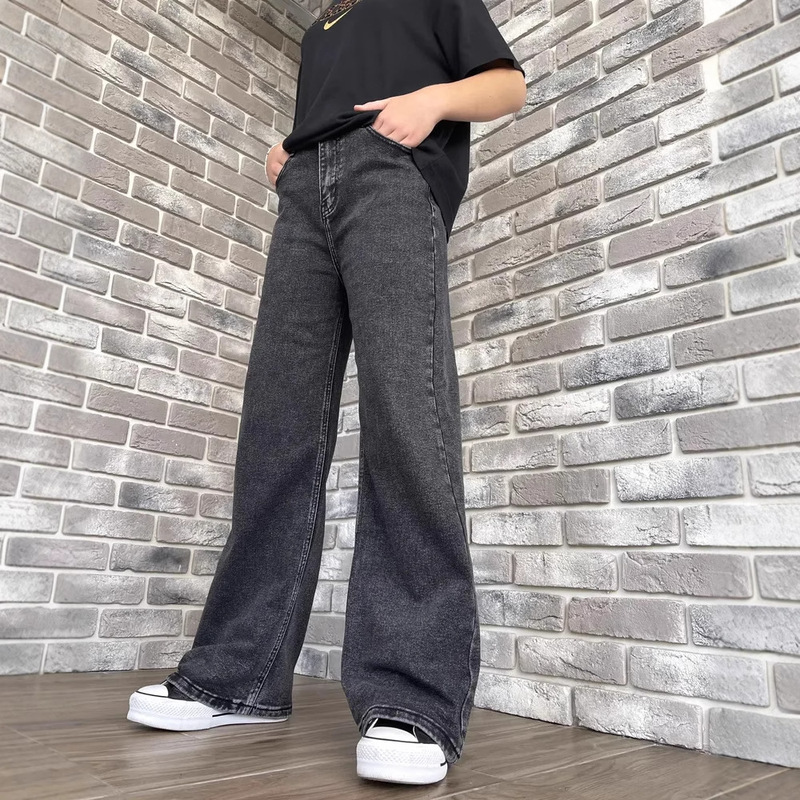 俄罗斯服装外贸牛仔裤女2025新款阔腿裤女装跨境OZON/WB一件代发|undefined