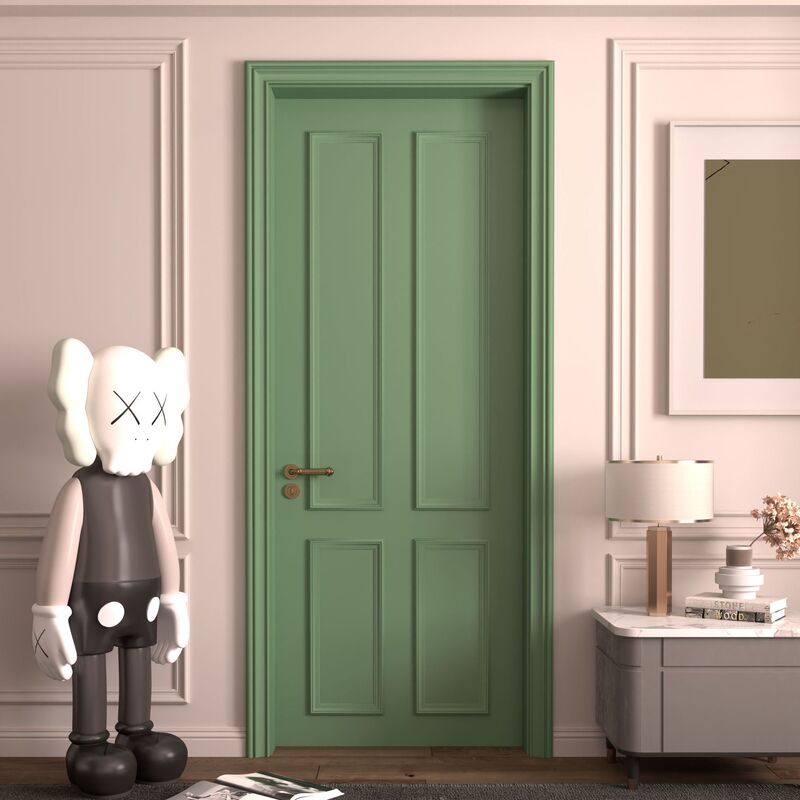 French-Style Entrance Door for Rural Self-Built Houses, Villa Entrance Double-Door Anti-Theft Door, Double Entry Door, Cast Aluminum Door