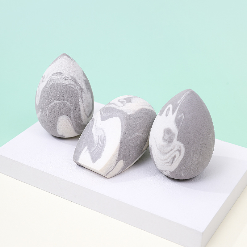 Maquillaje de belleza transfronterizo personalizado de fábrica, soplo de polvo de huevo, color mixto, maquillaje sin látex, esponja, colchón de aire, maquillaje, herramientas de belleza de huevo