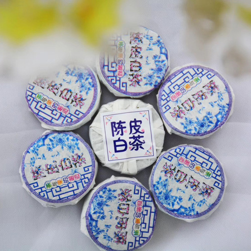 Chenpi white tea 500g white tea cake Shoumei Chenpi aged white tea small tea biscuits tea Fujian white tea wholesale