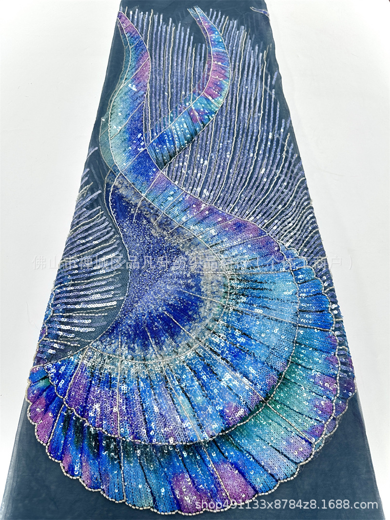 Fantasía de moda falda de sirena tela de sequilla vestido