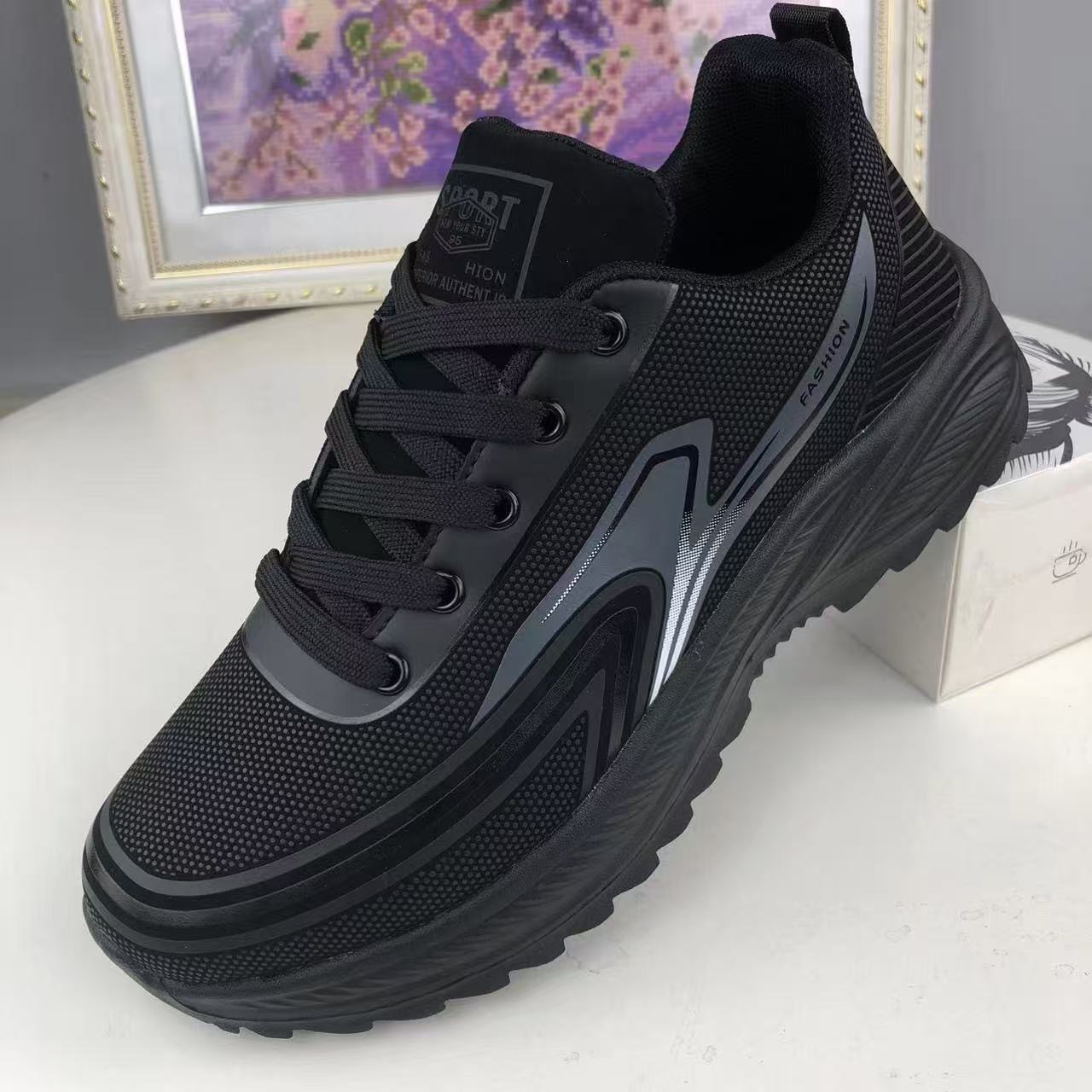 Men's Summer Mesh Shoes, Soft-soled Non-slip Running Shoes, Student...