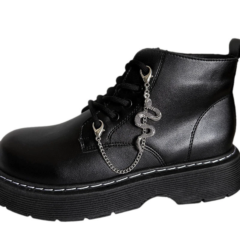 Обруч для обуви (Martens) из нержавеющей стали, модный аксессуар для обуви, дизайны черепа/скелета и змея