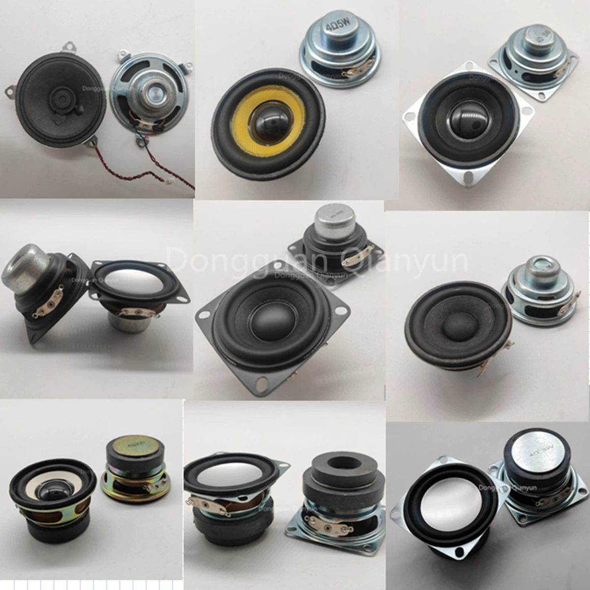 2inch широкополосные динамики диаметром 52 мм, широкополосные динамики диаметром 50 мм, широкополосные динамики квадратные круглые