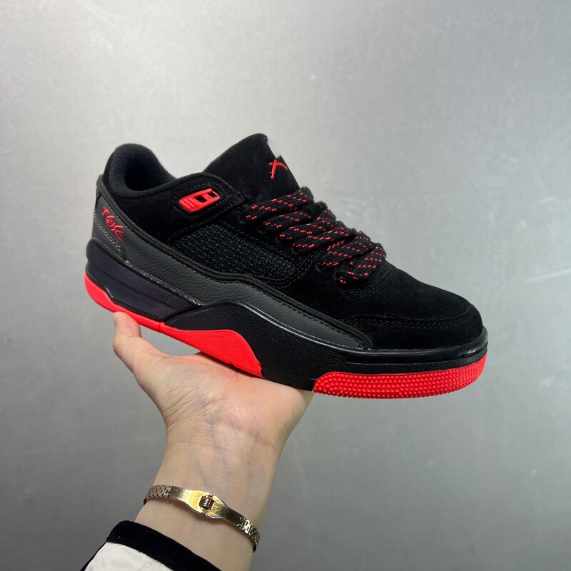 Putian Shoes Pure Original Flight Court Sneakers Men's Thick-Soled Aj4 Low-Top Sneakers Women's Flat Casual Sports Shoes