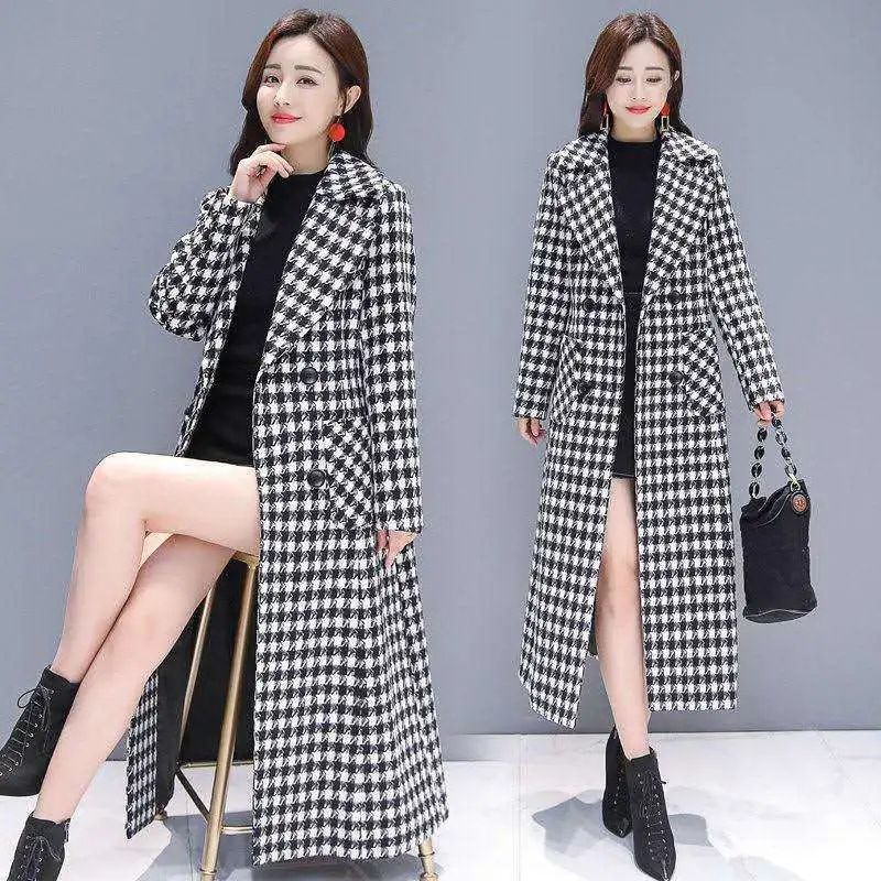 Woolen woolen coat