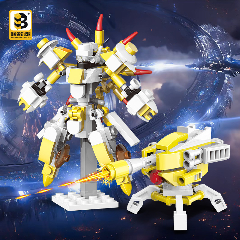 Institución educativa capacitación de regalos de bloques de construcción para niños puzzle ciencia enseñanza juguetes de ensamblaje Qintian Kong mecha exclusivo transfronterizo image 12