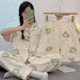 Spring and summer pajamas women's new short sleeve three-piece cartoon cute little dinosaur lazy wind home clothes real shot wholesale