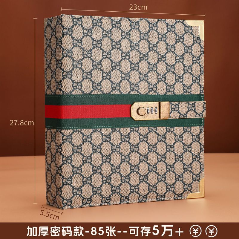 新款10万5万存钱本现金收纳册轻奢钱币纪念币收藏册压岁钱攒钱本|undefined