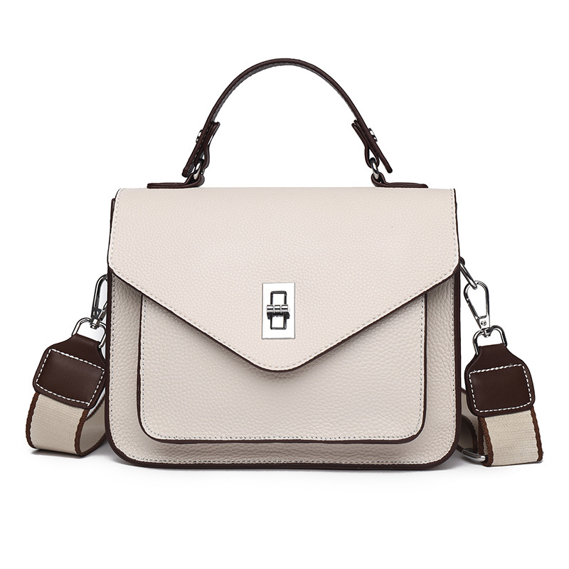 Top Grain Cowhide Leather Handbag For Women, 2025 Summer New Commuter Bag, Genuine Leather French Crossbody Small Square Bag - Thumbnail 6
