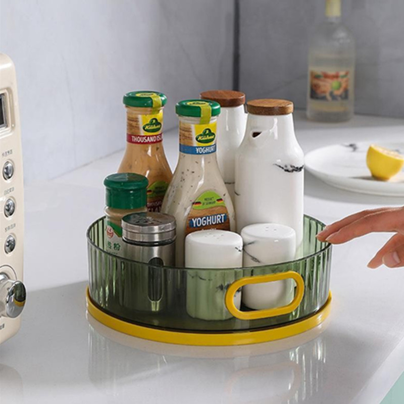 厨房可旋转置物架多功能调味品调料架调料用品收纳盒调味料调味架
