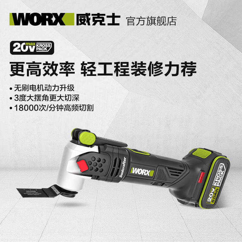 20V litio eléctrico sin escobillas WU690 (metal desnudo) máquina de corte de bordes máquina multifuncional de carpintería