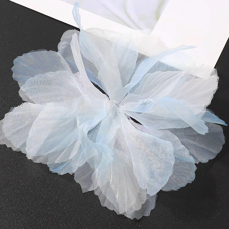 グラデーション欧根紗立体紗花diyレース髪飾りケーキ装飾品バレエスカート服装補助材料糸|undefined