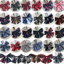 jk制服格子领结学生平角领花水手服配件免打蝴蝶结批发一件代发