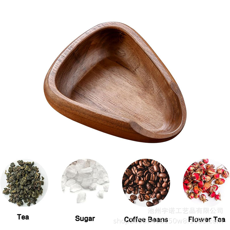 Bandeja de pesaje de madera para café, plato de frijoles, plato de frijoles, plato de frijoles, exhibición profesional, bandeja de muestra, cuchara de té, pala de té