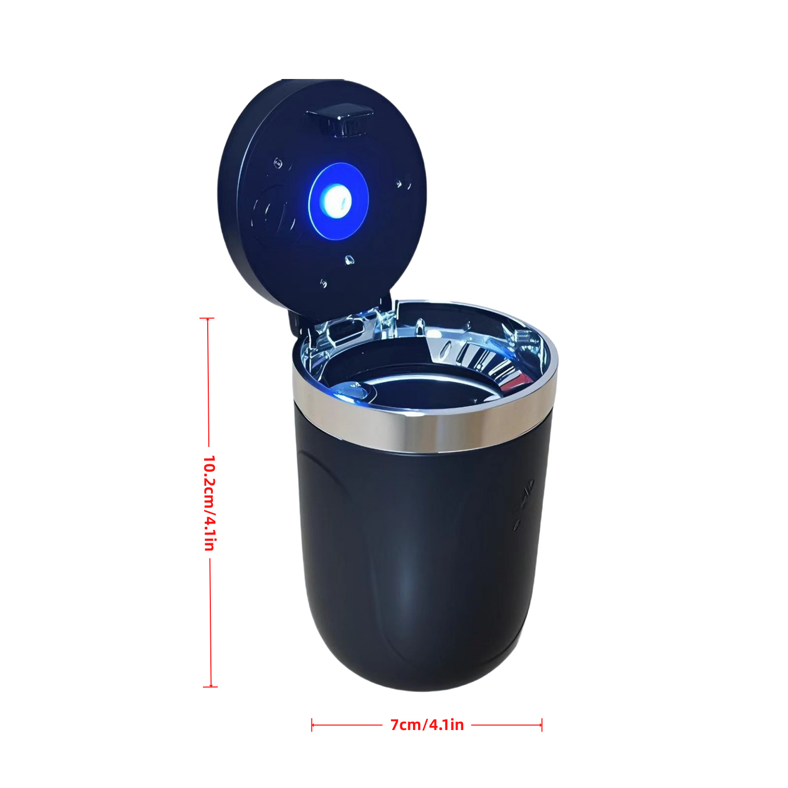 Car Ashtray with Automatic Smoke Extinguishing When the Lid Is Opened, High-End Anti-Fly Ash Car Anti-Falling Artifact, Car Interior Supplies