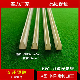 Factory Direct Sale Acrylic Fluorescent Board U-Shaped Groove Strip Light-Emitting Drawing Board Edge Strip Drawing Board Light Strip Edge Decoration
