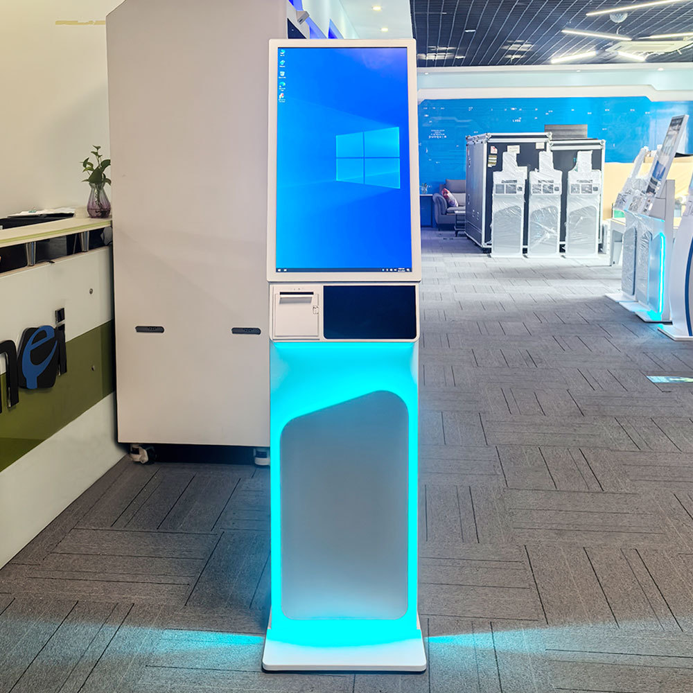 27寸立式电容触摸查询机自助点餐叫号一体机政务医院自助终端机