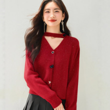 R9131����ʮ����С���V����˿��֯����Ů��ɫë�¶����������ﶬ