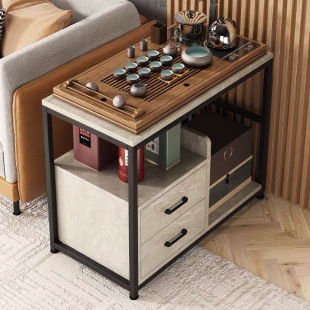 Side Table Small Coffee Table Small Table Sofa Side Cabinet Side Cabinet Simple Universal Wheel Small Tea Table Tea Table Rental Room Factory