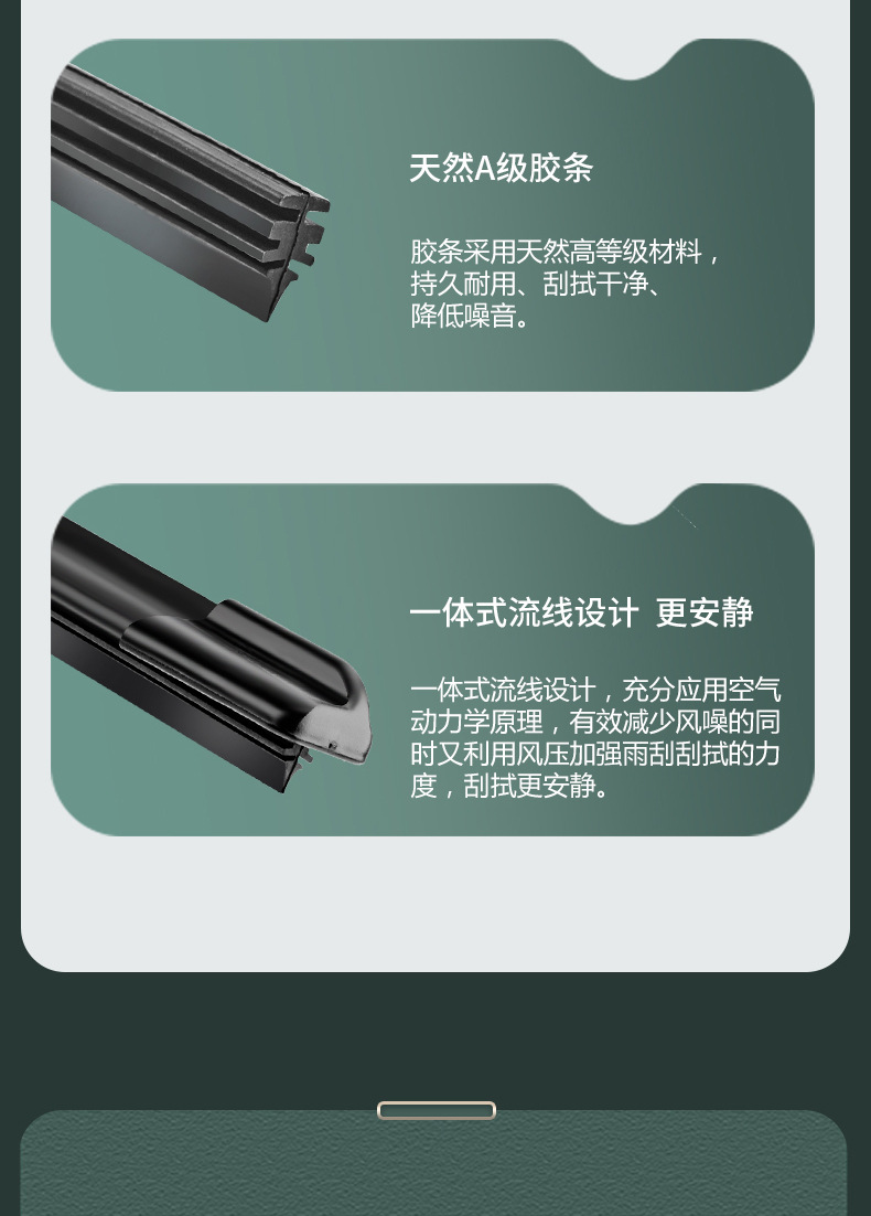 Suitable for Chery Arrizo 8 Wipers, Suitable for Boneless Wipers for 2022/2023/2024 Model Arrizo 8