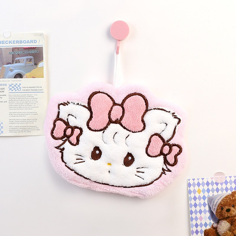 アニメの新しい台所でタオルを拭くのがかわいい浴室の家庭用吸水タオルを厚くして、毛を落とさない雑巾代発|undefined