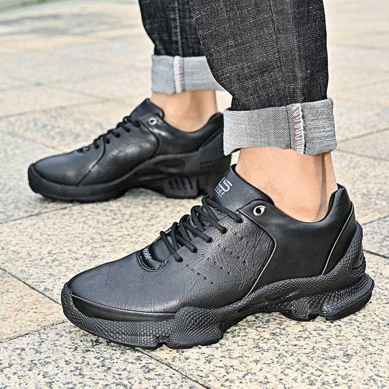 E-Brand Same Style First-Layer Calfskin Fashionable Business Men's Shoes, Lightweight, Comfortable, Breathable, Wear-Resistant, Shock-Absorbing, Sports Casual Shoes E-Brand Same Style First-Layer Calfskin Fashionable Business Men's Shoes, Lightweight, Comfortable, Breathable, Wear-Resistant, Shock-Absorbing, Sports Casual Shoes