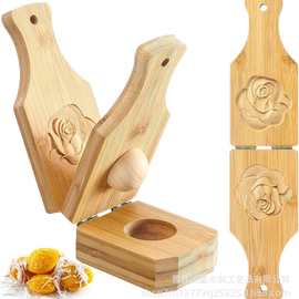 跨境木质香蕉碾压机烘培点心清明果压皮器土豆研磨器饺子压皮工具