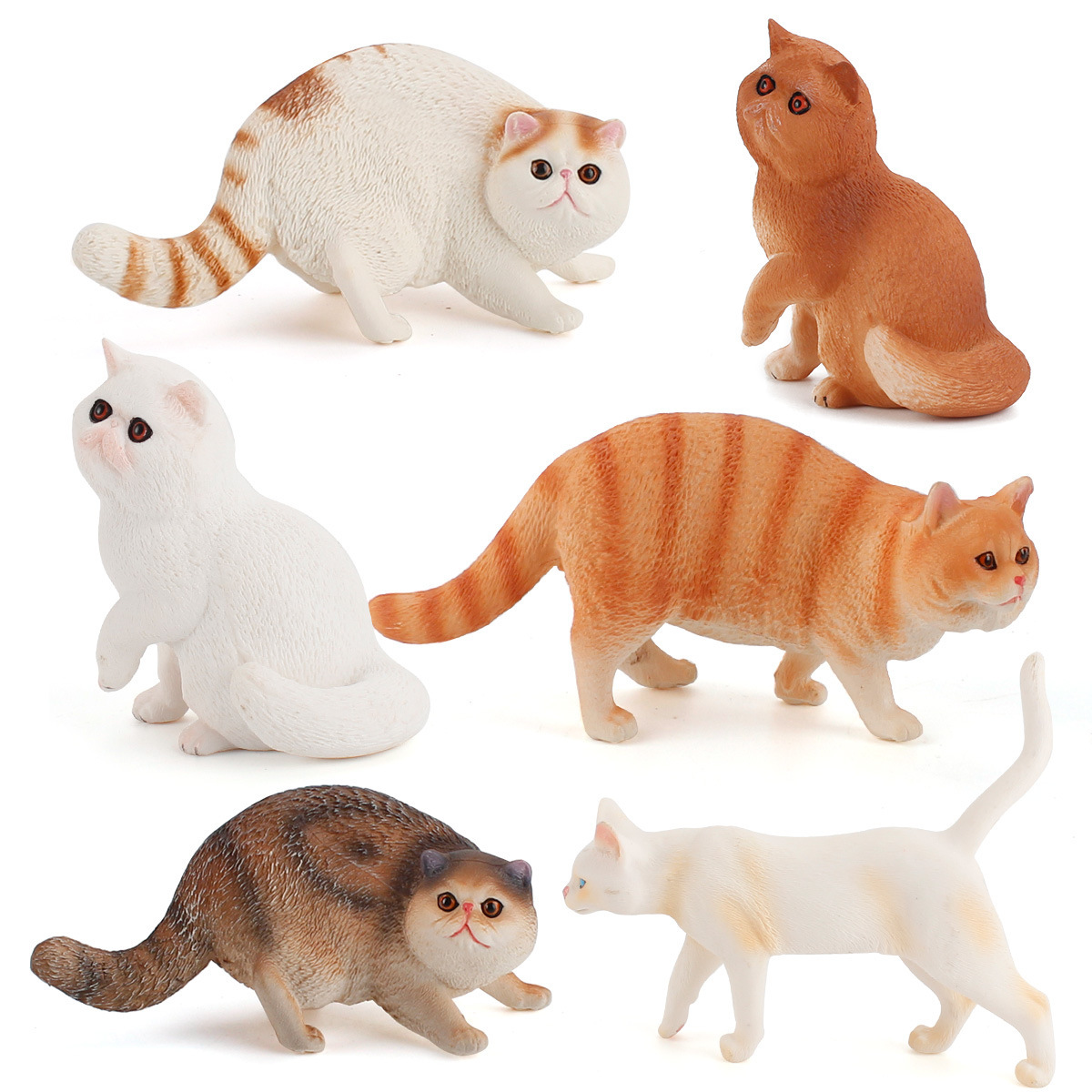 Gato persa Garfield lado durmiendo mascota gato modelo de decoración estática Transfronteriza Amazon simulación animal gato modelo