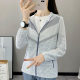 Summer outdoor ice silk sunscreen clothing women's anti-ultraviolet thin breathable stretch large size sports skin quick-drying clothing