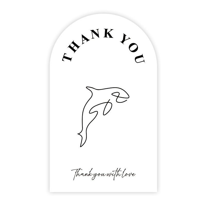 Spot al por mayor rectángulo gracias a la pegatina de sellado de la caja del avión