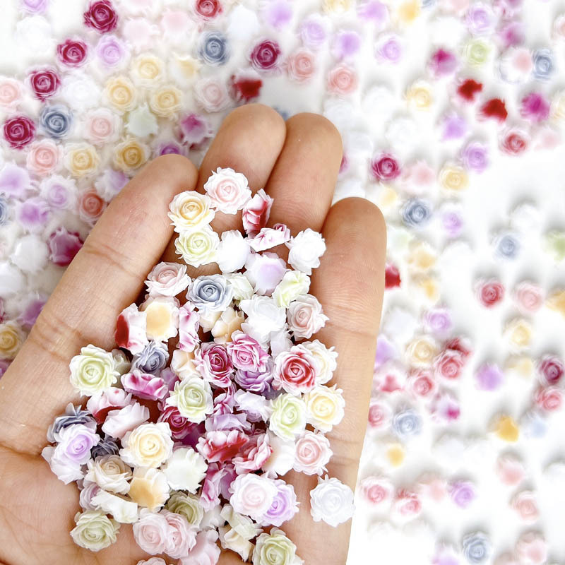 40g Weight Nail Decoration Accessories Nail Supplies 1 Set Quantity Resin Material Flower Pattern Sweet Style Sweet Flower Resin Nail Decoration Accessories 1 Set 6