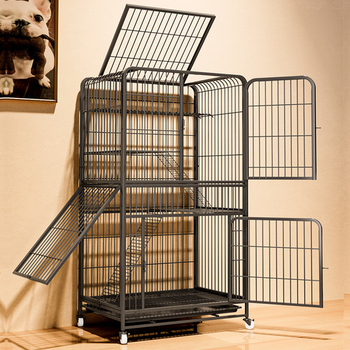 Cat Cage Home Indoor Cat Villa Super Large Three-Story Double Layer Empty Cage Cat House Small Cat Cat Bed