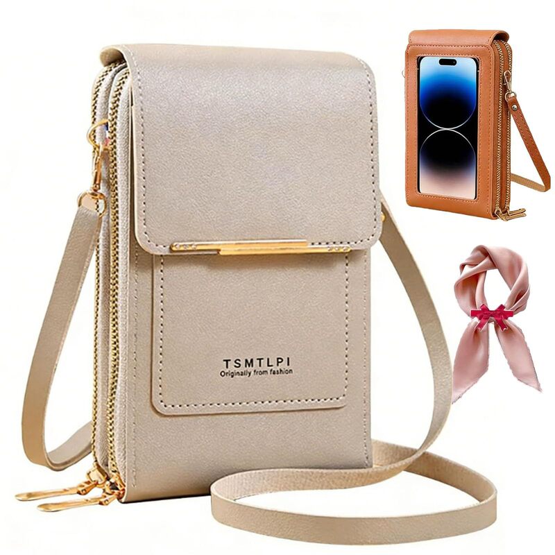 Cross-Border New Model Touch Screen Mobile Phone Bag, Women's Popular Small Crossbody Bag, Small Bag for Carrying Mobile Phones, Fashionable Wallet Cross-Border New Model Touch Screen Mobile Phone Bag, Women's Popular Small Crossbody Bag, Small Bag for Carrying Mobile Phones, Fashionable Wallet