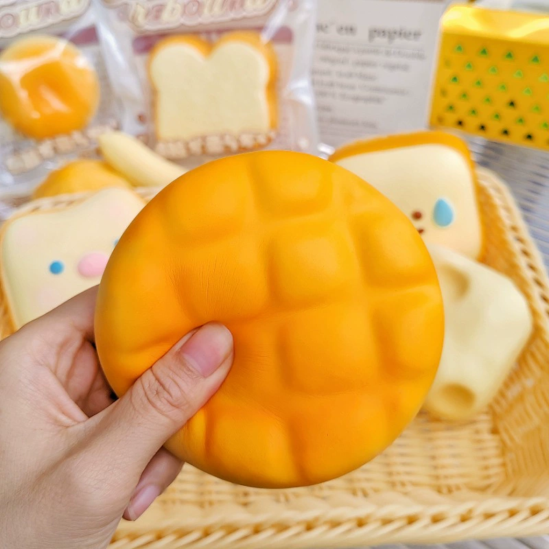Игрушка, слизь, интернет-знаменитость, хлеб, тост, антистресс