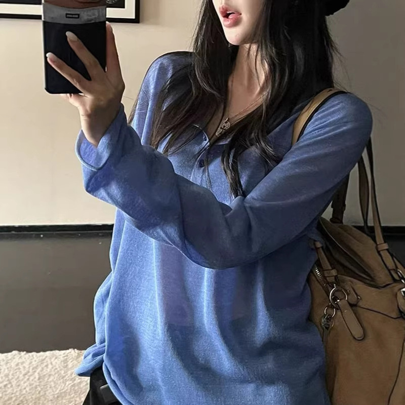 Ouyang's'Breathing Spring' Is a Must-Have for Commuters! Luxurious, Breathable Tencel Linen Rolled-Edge Knitwear