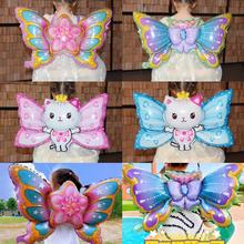 六一儿童节幼儿园充气小魔仙蝴蝶翅膀气球仙女魔法棒学校活动装饰