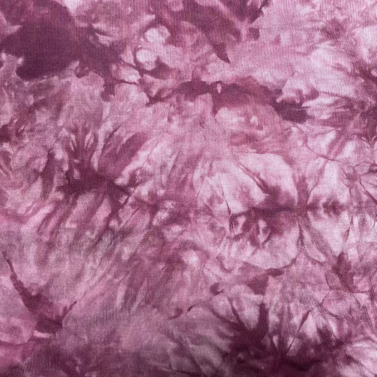 21S棉莫代尔50/50扎染素色单面针织面料春夏打底汗布T恤时装