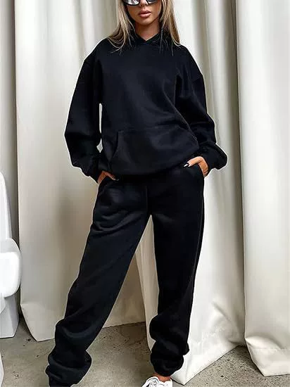 Демисезонный велюровый костюм: худи и штаны, унисекс, лёгкий повседневный